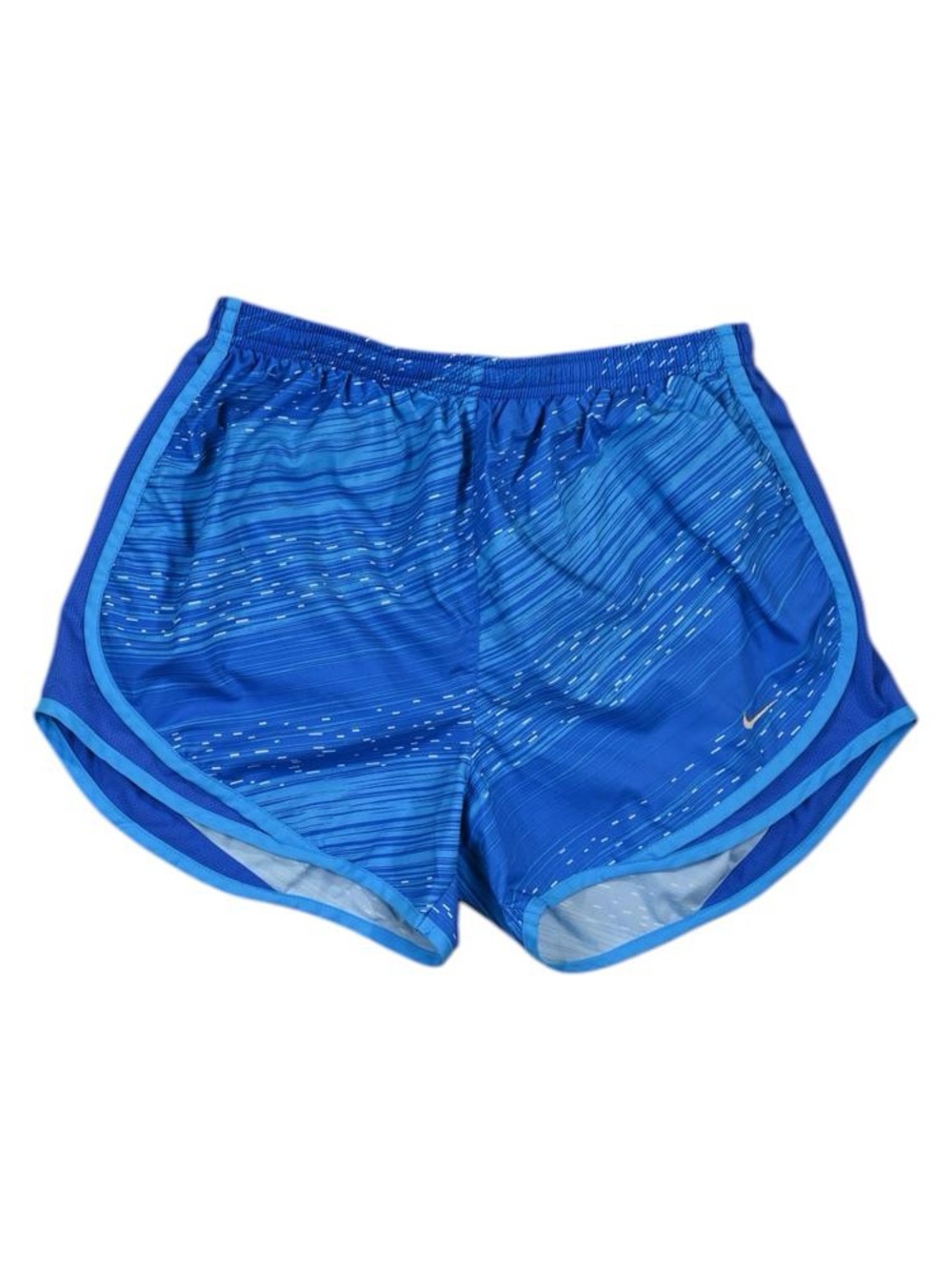 Nike Women's Royal Blue Athletic Shorts with Light Blue Trim